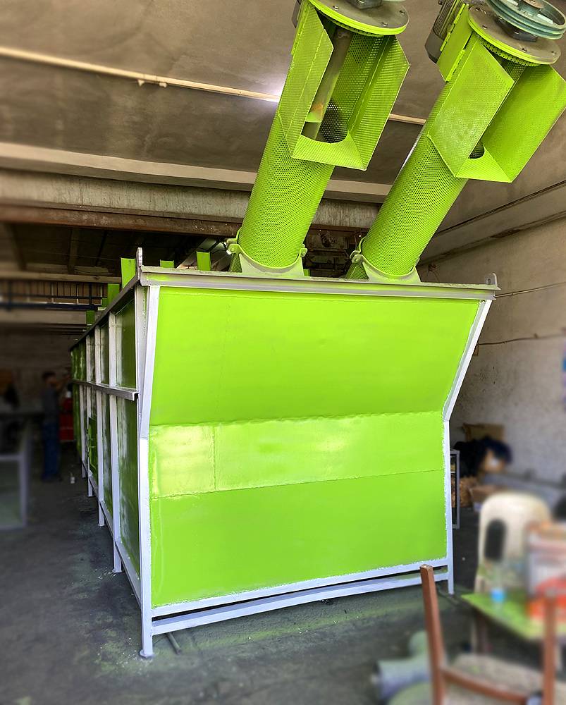 Çift Helezonlu 10m lik Plastik Yıkama Havuzu